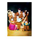 Handmade Modern Art Oil Painting on Canvas/High quality (ZS-106) (Start From 20 Units)-Free Shipping