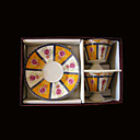 jolie tasses et soucoupes en jeu de 2 (à partir de 10 unités)-Livraison gratuite