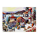 Handmade Landscape Art Oil Painting on Canvas With Wood Frame (DH-038) -Free Shipping