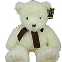 1 PC Plush Bear With Ribbon --Beige(MR039)
