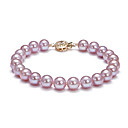 Lavender 7.5-8 mm AAA Freshwater Pearl Bracelet (DSZZ090)