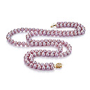 Lavender 6.5 - 7mm AA Freshwater Pearl Necklace 16" Length (DSZZ044)