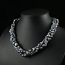 Multicolor AA Freshwater Pearl Twist-style Necklace 16" Length