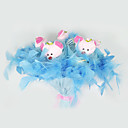 bouquet de fleurs de la mariée mariage ours en peluche rose doux (typj022)