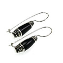 925 boucles d'oreilles en argent sterling avec marcassite (fg013)