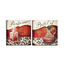 Handmade Oil Painting Bath Oil and Perfume - 2PC Set (SZH406)