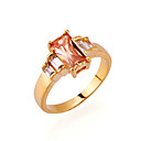Stone Yellow Gold Zircon Ring (GG1216) (Start From 3 Units)