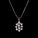 Sterling Silver Lavender AA FW Pearl Pendant Necklace (LQS005)