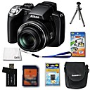 Nikon Coolpix P80 digitale camera 10.7mp + 2GB SD-kaart + extra accu + 6 bonus