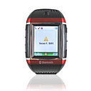 W08 Quad Band Watch Style Cell Phone  Black - red - silver  SZR105