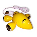 Lovely Little-Mouse-Like USB 2.0 Hub 4 Ports  For PC Laptop