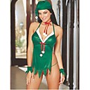 santa kostuum groene sexy santa lingerie set (sdq305)