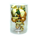 bola de navidad adornos de oro 9cm racimo de uva de bolas (15pcs/unit) (zsd132) (comienzo de 10 unidades)