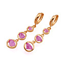 Beautiful Dreaming Cubic Zirconia Earring - CZ Earring PYX1-0099 Pink (SZY446)