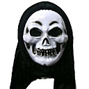 Scary Latex Death Halloween Mask with Hair For Adult (SZWS028)