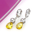 brillant zircon cubique earring - boucle d'oreille cz 80801-18 (szy372)