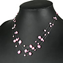 elegante collana di perle lightpink (lsp034)