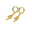 élégant ballet fille zircon cubique earring - boucle d'oreille zircon cubique y0309 - 05 (szy681