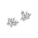 Fashion Sterling Silver CZ Earring Stud-Silver Earring e22504 (SZY1264)
