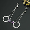 Sterling Silver Stylish Fashion CZ Earring-Sterling Silver Earring e22730 (SZY1425)