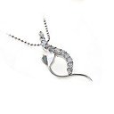 Sterling Silver Stylish CZ Pendant-Sterling Silver Necklace 11377(SZY1536)