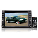 6,2-pulgadas 2 Din pantalla táctil en el tablero de coches reproductor de DVD y televisión y la función Bluetooth incorporada en el sistema GPS