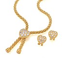 24K Gold Plate Stylish CZ Jewelry Set-Cubic Zirconia Jewelry Set SYX-0159 (SZY1710)