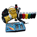 Airbrush Spray Tattoo Machine Gun Completed Tattoo Kit for Temporary Tattoo Painting