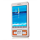 i510 double carte tv gros métal fonction de mobile à écran tactile d'argent et d'or (szrw046)