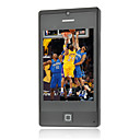 4G-V800 Quad-Band Ultra-Thin Single-card Dual-camera Handset Cell Phone Black+2GB TF Card