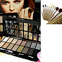 Free Professional Cosmetic Brush Set + 16 Colors Eyeshadow Palette 3#
