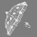 White Lace Auto Opening Wedding Umbrella