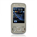 N86 Quad Band Dual Card Dual Standby Flat Touch Screen Bar Phone Black