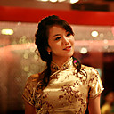 Stehkragen ärmellos 100% reine Seide Cheongsam / Qipao / chinesisch Kleid (hgqp210)