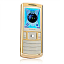 8320 ultra mince double double veille carte flash de lumière à plat de téléphone à écran tactile bar or (szxhy011)