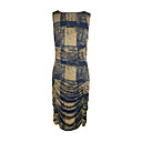 Dipped Hem Knee Length Day Dress (25001371)