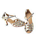 Top Fashionable Satin Upper Latin Ballroom Dance Shoes For Lady(SBS014)