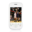 TIGER G2 Dual Card Quad Band TV Function Flat Touch Screen Cell Phone White