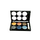 6 cosmétiques couleur couleurs de maquillage Pearl Eye Shadow Palette 2 # (tslr0909-012)