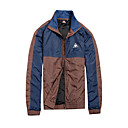 waterdichte sport jas donkerblauw en koffie (ycsm0908-1)