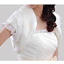 Short Sleeves Faux Fur Bridal Wedding Jacket / Wrap (WHPJ0021-2034)