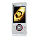 T28 Dual Card Dual Standby Navigation Buttons Flat Touch Screen Slide Cell Phone White (2GB TF Card)