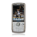 LANBOXINI F8 Quad Band Dual Card Bluetooth Touch Screen FM Music Cell Phone Black and Silver (2GB TF Card)
