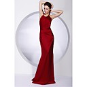 Trumpet/ Mermaid Halter Floor-length Elastic Woven Satin Evening/ Prom Dress (FSD0392)
