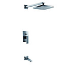 Single Handle Rain Chrome Wall-mount Shower Faucet - Free Shipping (0609 - 13813 00)