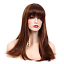Capless Long High Quality Synthetic Natural Look Golden Brown Straight Hair Wig