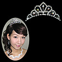 magnífico claro cristales tiara de novia de la boda (hg0809)