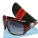 gafas de sol de moda + paño de limpieza libre y estuche duro - marco alazán + diseño cráneo dsco4214-0479-11.13-80