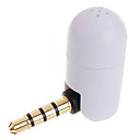 micrófono mini grabadora de voz con correa para todos los iPod (blanco)