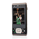 W600 de doble cámara de doble tarjeta de banda cuádruple con Java TV función de teléfono celular de pantalla táctil negro (tarjeta de 2GB TF) (sz00720